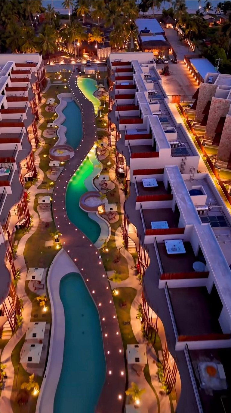 Flat Luxo Beira Mar na Rota dos Milagres 8 pessoas