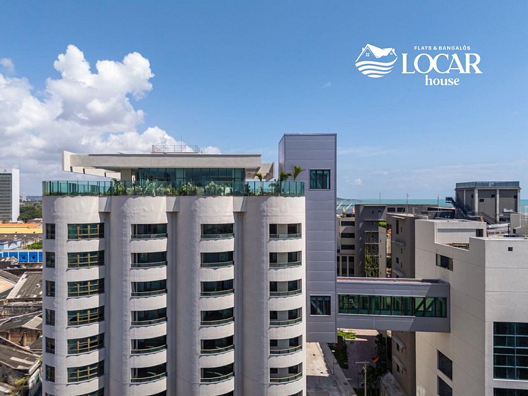 Luxo no Recife Antigo  | Flat 708 no Silo 240