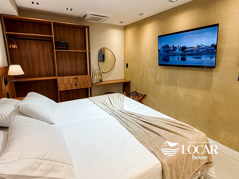 Luxo no Recife Antigo  | Flat 708 no Silo 240