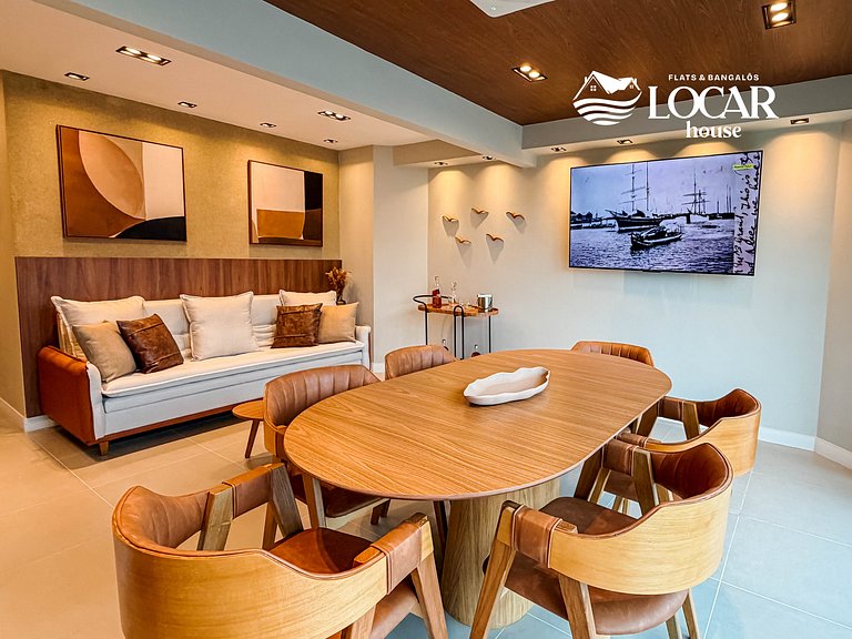 Luxo no Recife Antigo  | Flat 708 no Silo 240