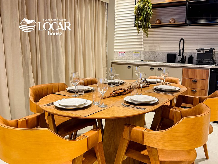Luxo no Recife Antigo  | Flat 708 no Silo 240