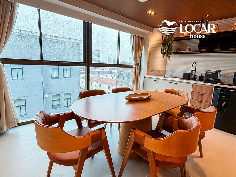 Luxo no Recife Antigo  | Flat 708 no Silo 240