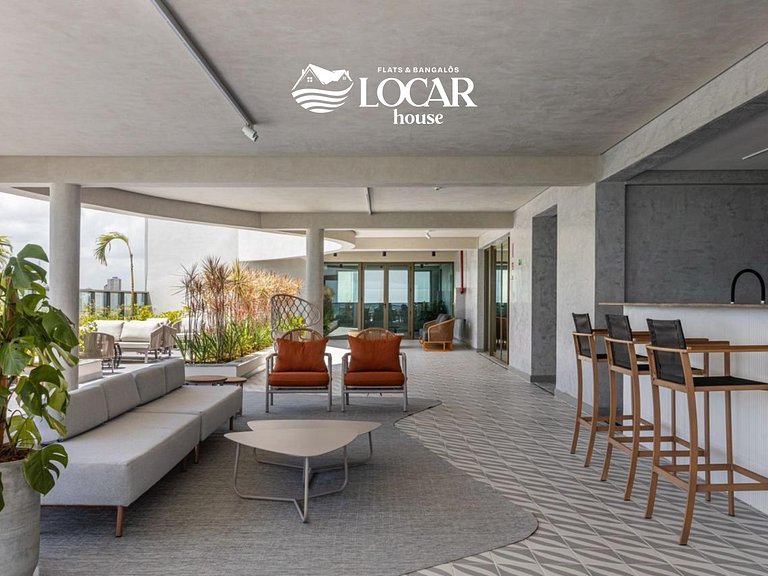 Luxo no Recife Antigo  | Flat 708 no Silo 240