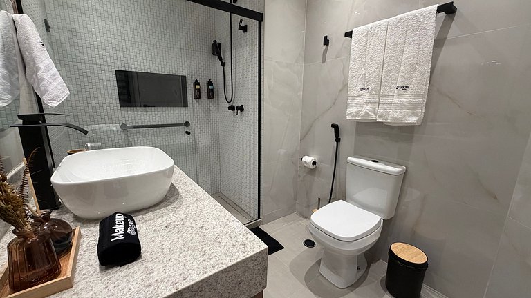 Luxo no Recife Antigo  | Flat 708 no Silo 240