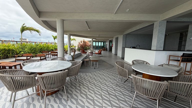 Luxo no Recife Antigo  | Flat 708 no Silo 240