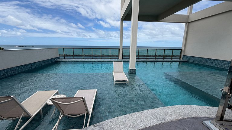 Luxo no Recife Antigo  | Flat 708 no Silo 240