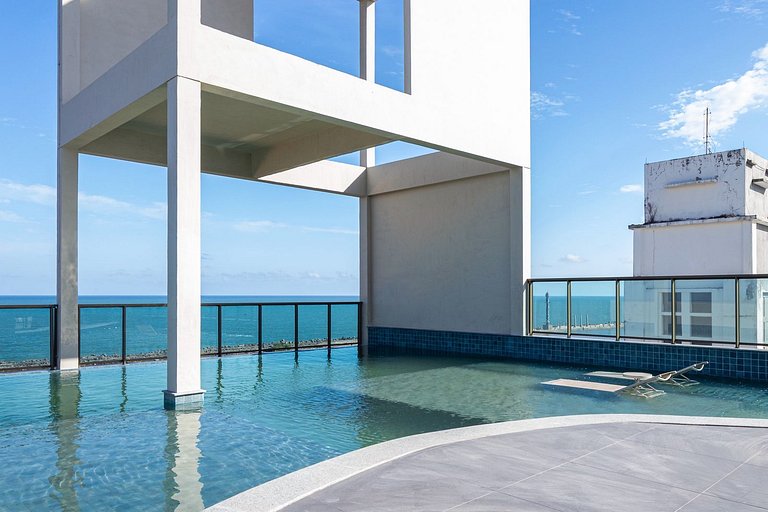 Luxo no Recife Antigo  | Flat 708 no Silo 240