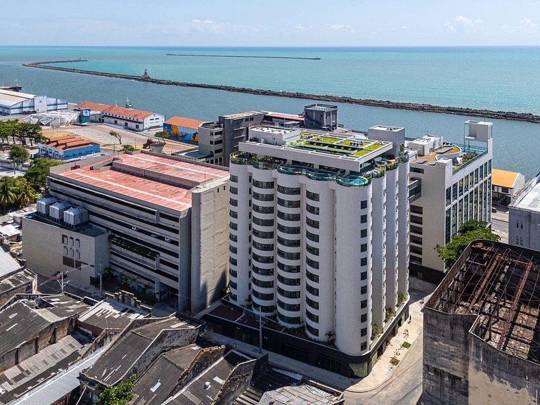 Luxo no Recife Antigo  | Flat 611 no Silo 215
