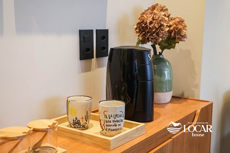 Luxo no Recife Antigo  | Flat 611 no Silo 215