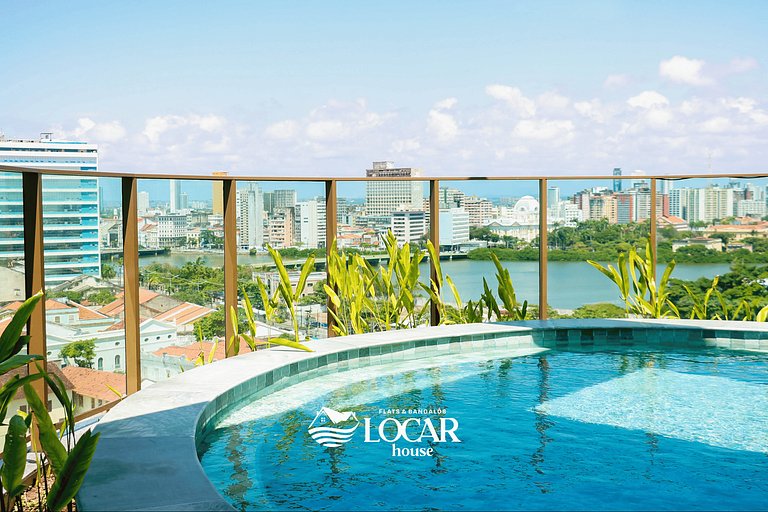 Luxo no Recife Antigo  | Flat 611 no Silo 215