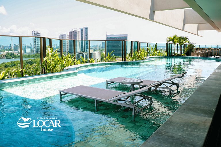 Luxo no Recife Antigo  | Flat 611 no Silo 215