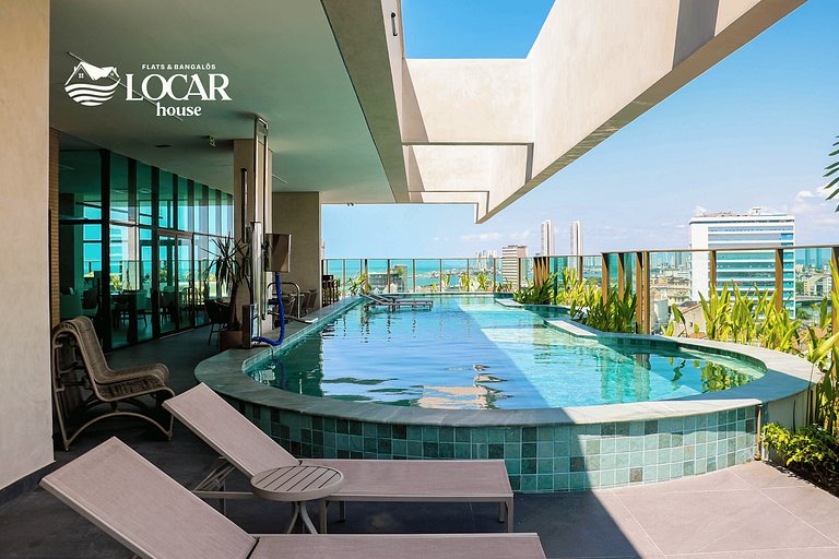 Luxo no Recife Antigo  | Flat 611 no Silo 215
